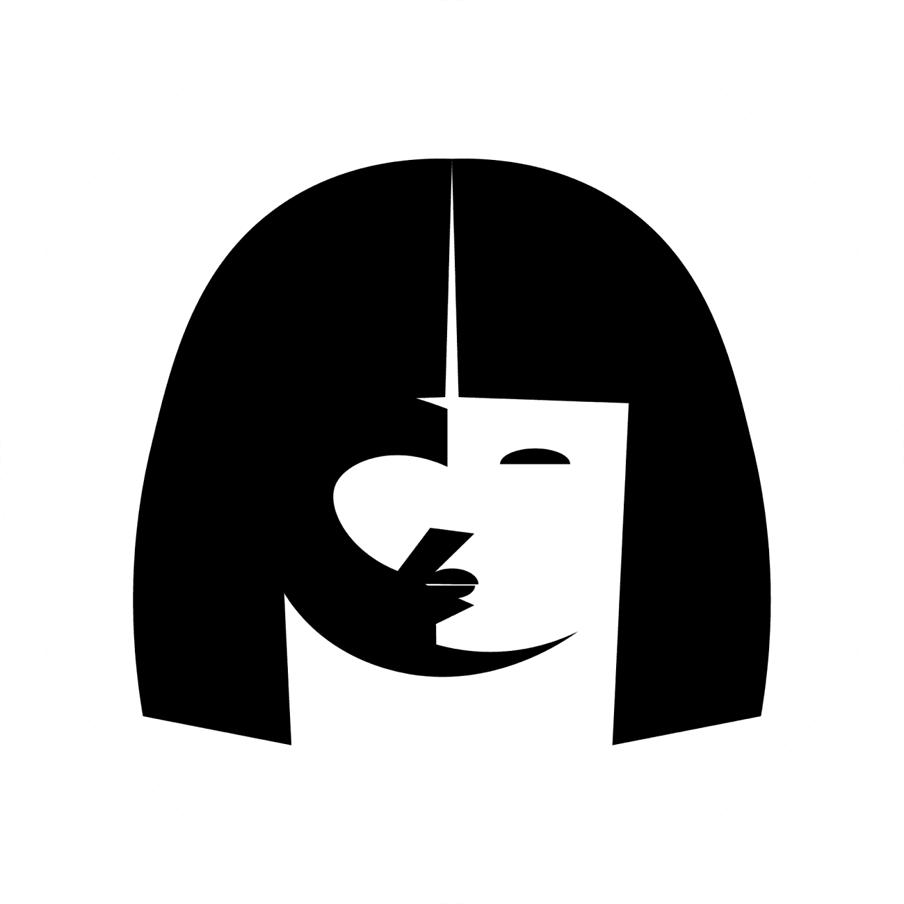 ステッカー 丸 [人形]